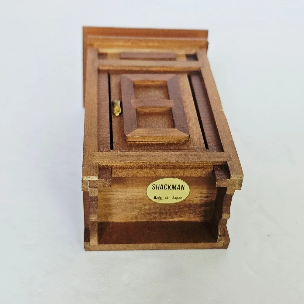 Vintage Miniature Kitchen Furniture Stove Ice Box Butcher Block Set Farmhouse